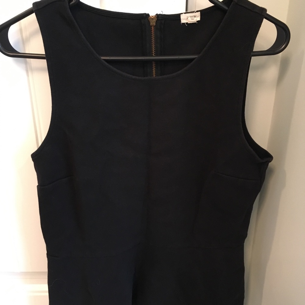 J crew black peplum top